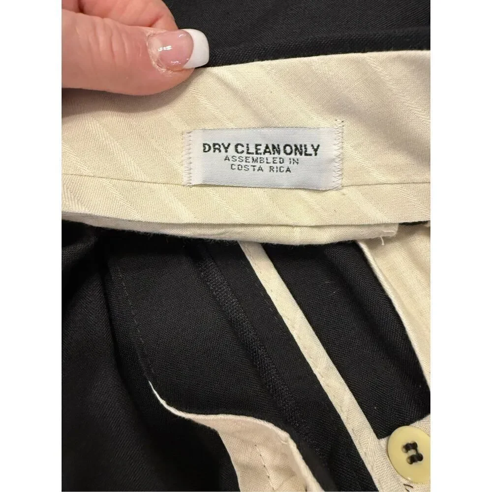 Barry Manufacturing Wool Tuxedo Jacket 42R Pants 39 Black Satin Trim Occasion Fo